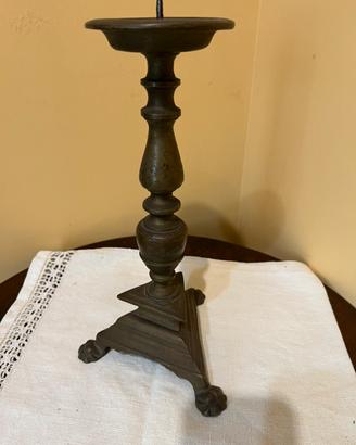 Candeliere in bronzo fine fel 1800 arte sacra