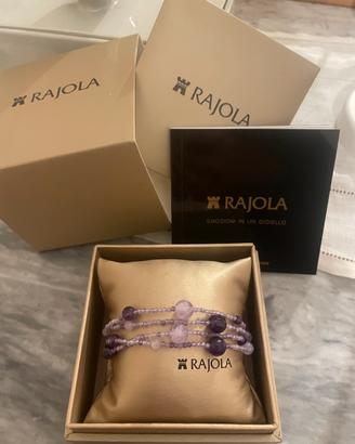 Braccialetto Rajola con pietre color lavanda