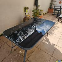 Tavolo da giardino e 6 poltroncine