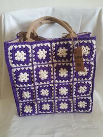 Borsa uncinetto fatta a mano