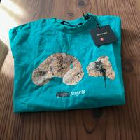 T-shirt Palm Angels in cotone con stampa orso XL