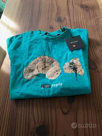 T-shirt Palm Angels in cotone con stampa orso XL