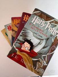 Collana di 5 libri Harry Potter edizione 2001