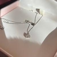 Collana in oro 18 carati 750 con diamante 0,07