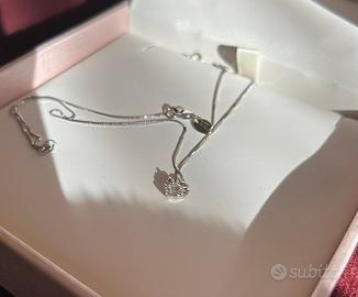 Collana in oro 18 carati 750 con diamante 0,07