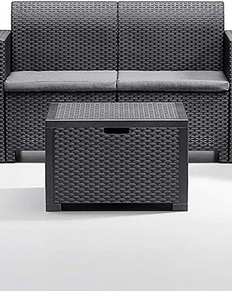 Set salotto nebraska 2 bianco marrone antracite