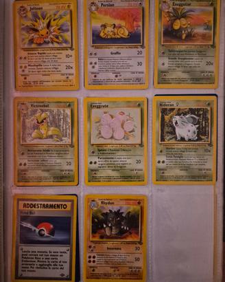 lotto pokemon vintage Jungle Jolteon Victreebel