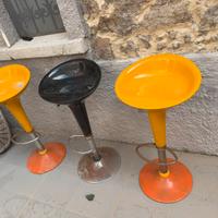 Tre sgabelli vintage