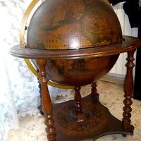 MAPPAMONDO BAR ORIGINALE INIZI 900 ANTIQUARIATO