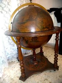 MAPPAMONDO BAR ORIGINALE INIZI 900 ANTIQUARIATO