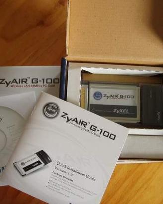Scheda di rete wireless 54 Mbps ZyXEL ZyAIR G-100