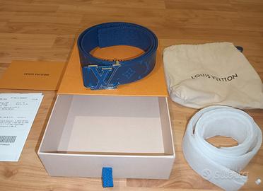 cintura Louis Vuitton m0159 blu originale