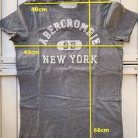 Tshirt Uomo Abercrombie & Fitch Tg. S Cotone Gray