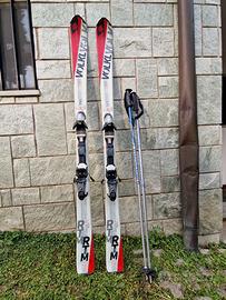 Sci con attacchi e bastoncini + scarponi