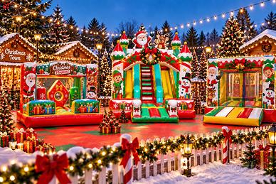 Realizziamo Giochi Gonfiabili per  Christmas Town
