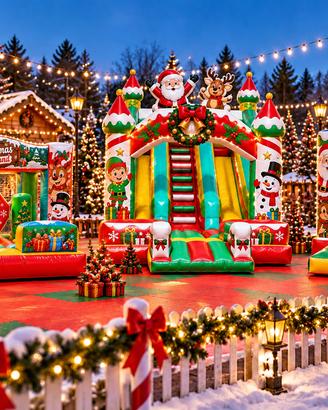 Realizziamo Giochi Gonfiabili per  Christmas Town