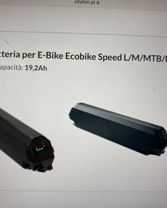 Batteria x bici elettrica con caricatore