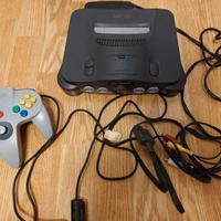 Console Nintendo 64 + Controller e giochi Difetto