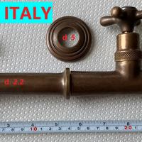 RUBINETTO LUNGO MURO PARETE PER LAVELLO FONTANA