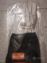 guanti grembiule x saldatore non spedisco 