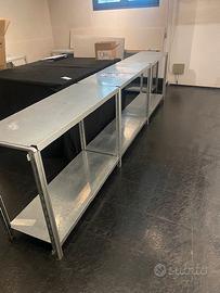 30 mt scaffali bassi scaffaltecnica in ferro