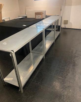 30 mt scaffali bassi scaffaltecnica in ferro