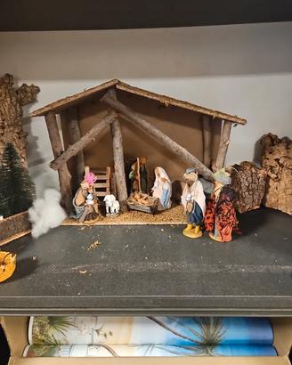 Presepe napoletano terracotta Natività H 14 cm
