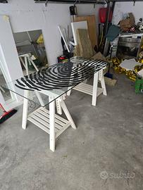 Scrivania Ikea Glasholm/Finnvard