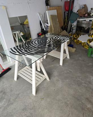 Scrivania Ikea Glasholm/Finnvard