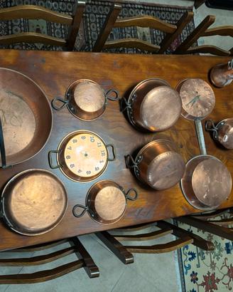 Pentole Vintage in rame. Varie misure