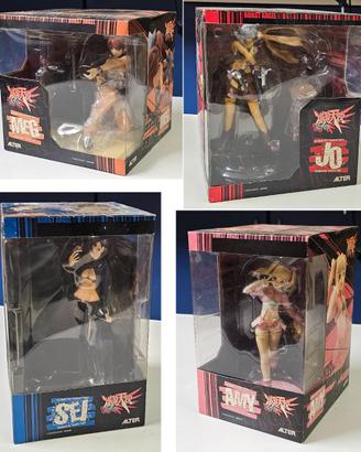 Set 4 action figure Burst Angel Alter originali