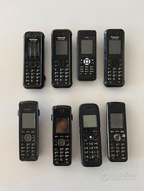 Lotto 8 cordless DECT professionali Panasonic/Nec