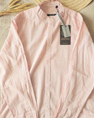 Camicia 100% lino collo coreana taglia 2XL 