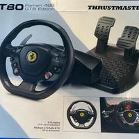 Volante con pedaliera  thrustmaster T80  Ferrari