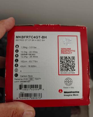 MANFROTTO BEFREE GT ADVANCED