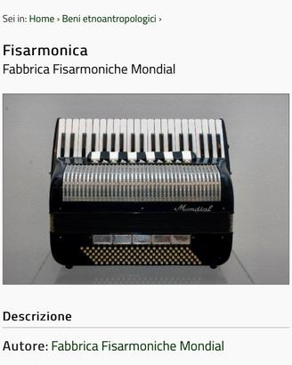 Fisarmonica MONDIAL 4/5 doppio cassotto