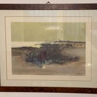 Litografia Cappelli Giovanni, con cornice radica