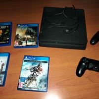 PS4 da 1 tera con 2 joystick e 4 giochi 