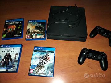 PS4 da 1 tera con 2 joystick e 4 giochi 