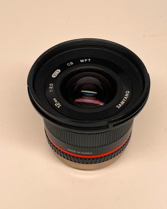 Samyang 12mm f2 MFT e adattatore Sony E apsc