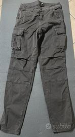 Pantaloni cin tasche laterali grigio scuro