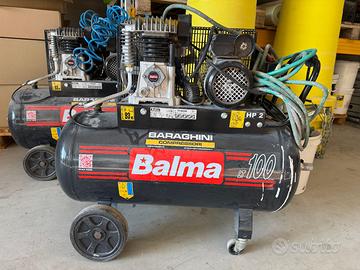 compressore aria Balma da 100 LT 2 HP 230 V