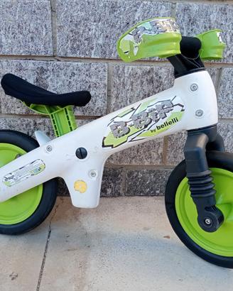 B-Bip White green - running bike Bellelli.