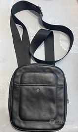 Borsello in pelle nera Sansonite