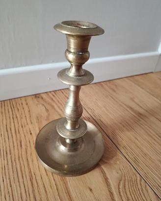 Candeliere vintage in ottone massiccio pesante