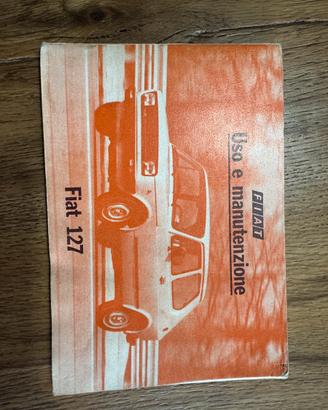 Libro uso e manutenzione Fiat 127