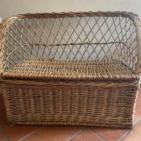 Divanetto contenitore rattan