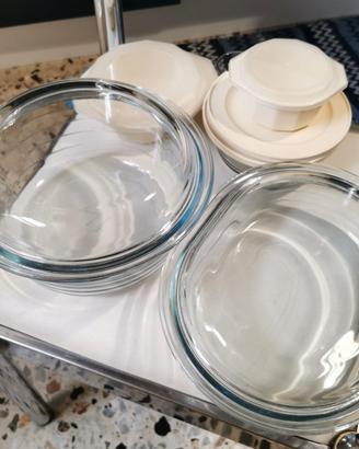Lotto 6 pentole Pyrex forno microonde vintage