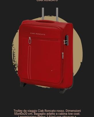 TROLLEY VIAGGIO ONE WAY RONCATO RED LOKER. 