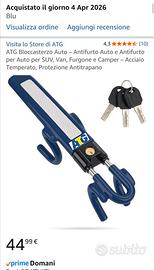 Antifurto bloccasterzo auto NUOVO